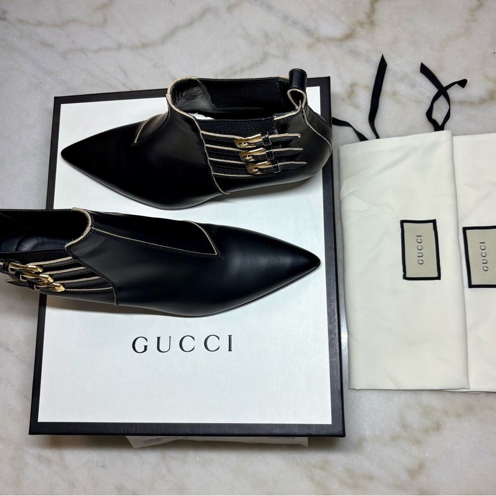 Gucci Black Women's boots- cordovan lux